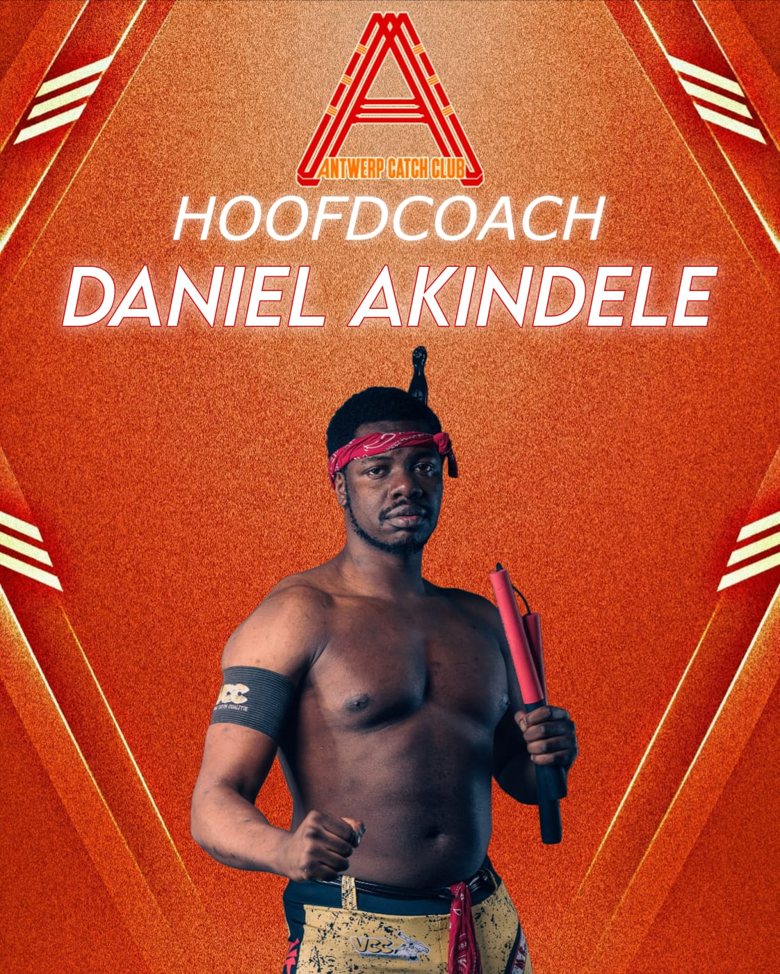 Promotiefoto hoofdcoach Daniel Akindele